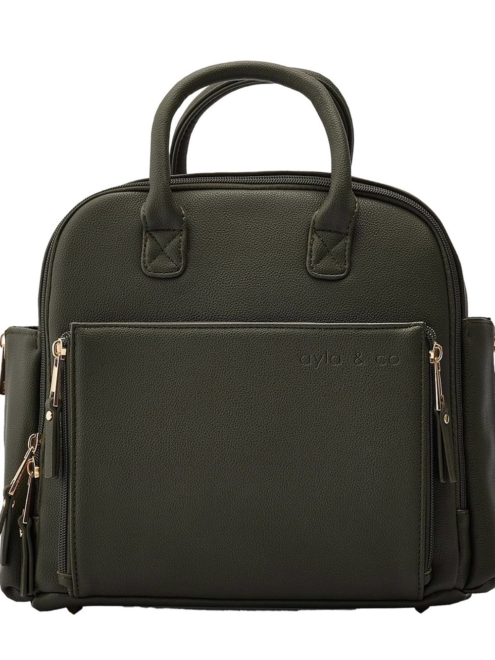 Ayla & Co Olive Green Diaper Bag
